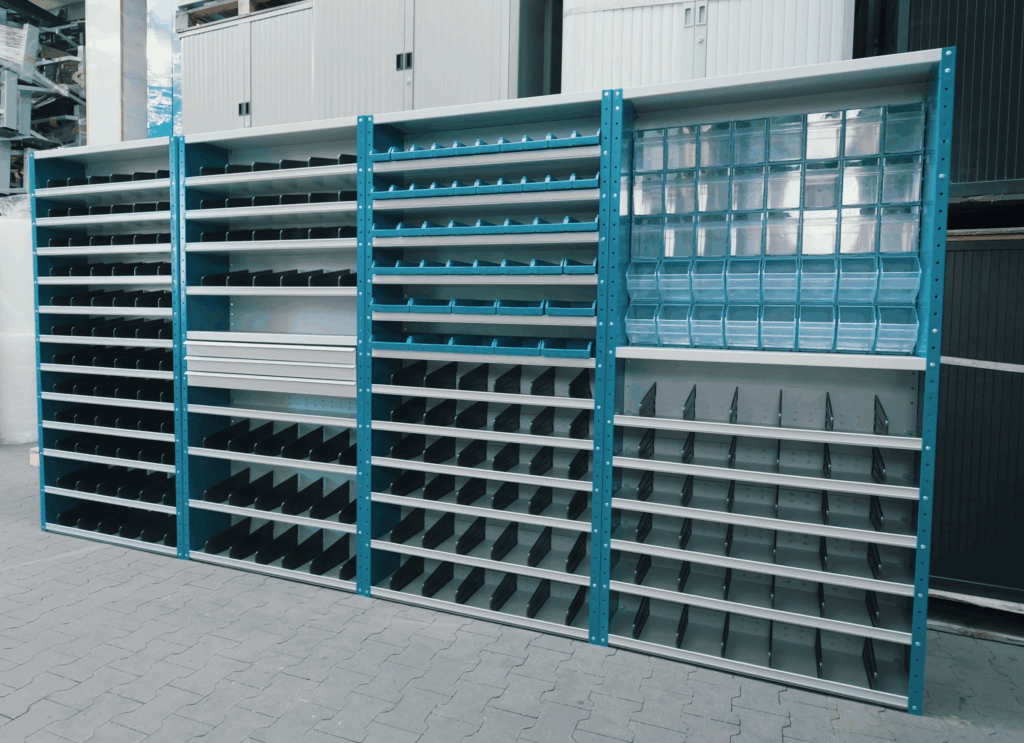 Regał z pojemnikami – kompletny przewodnik po systemach przechowywania do magazynu, warsztatu i domu 1 Regał z pojemnikami – kompletny przewodnik po systemach przechowywania do magazynu, warsztatu i domu